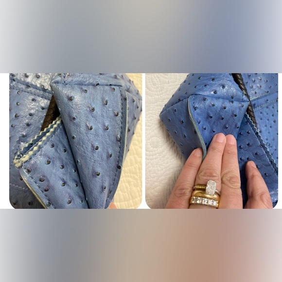 Sale! 🛍️Ostrich Embossed Azure Tote - Picture 15 of 15